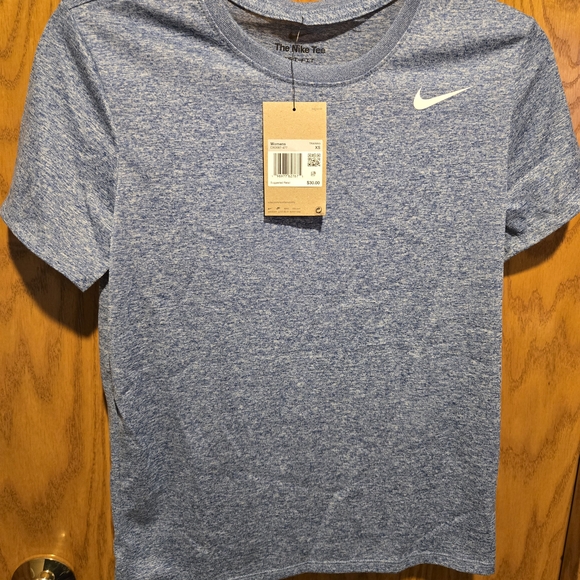 Nike Tops - Nike DriFit Blue Heathered T-Shirt